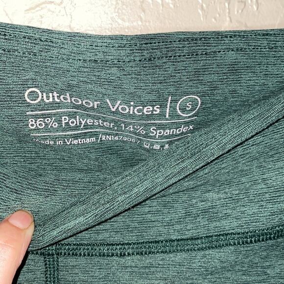Outdoor voices green athletic 7/8 leggings - Picture 4 of 5